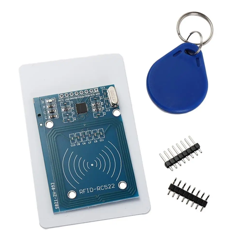 A Complete Set RC522 RFID Wireless Module Rectangle 40mm(1.57in)×60mm(2.36in) MFRC-522 Antenna RFID Module MFRC-522 Board