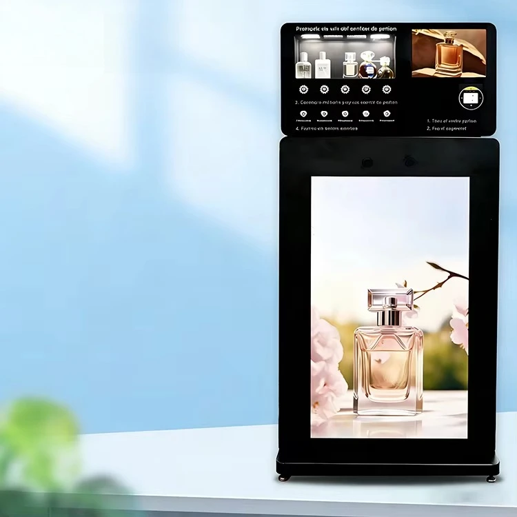 FOODLINE Cosmetic Exhibition Perfume Vending Machine Balanced Liquid Circulation Fast Fragrance Dispensing Unit