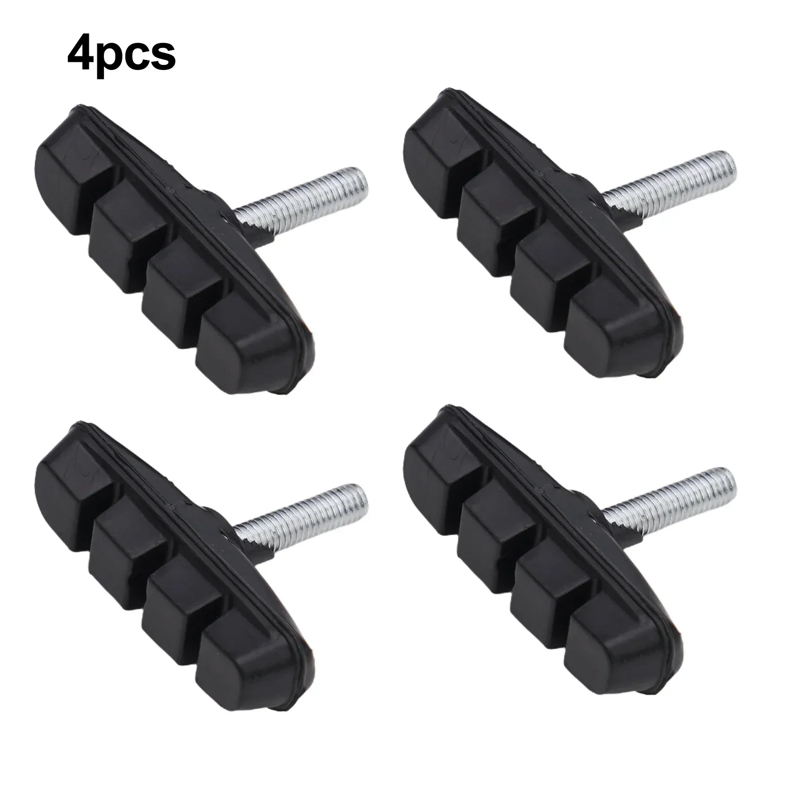 4pcs Bicycle Brake Parts Cantilever MTB- Road Cycles BIKE BRAKE PADS 55mm Threadless Post Blocks Shoe Brake System Brackets