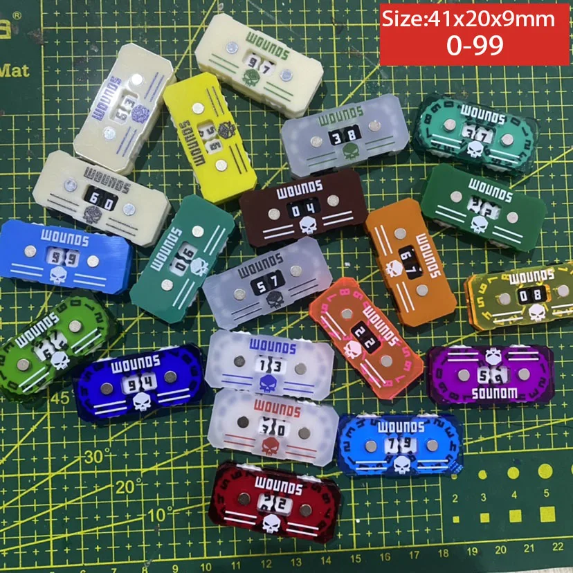 0-9 0-59 0-99 Board Game Counter Blood Counter Wounds Tracker 1Pcs