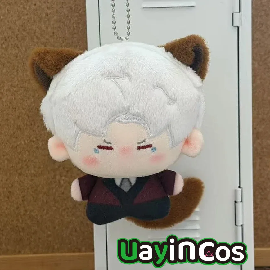 Op voorraad 10cm Love and Deepspace Sylus Pluche Knuffels Poppen Kleding Oren Staart Sleutelhanger Tas Anime Game Ornamenten Kindercadeaus