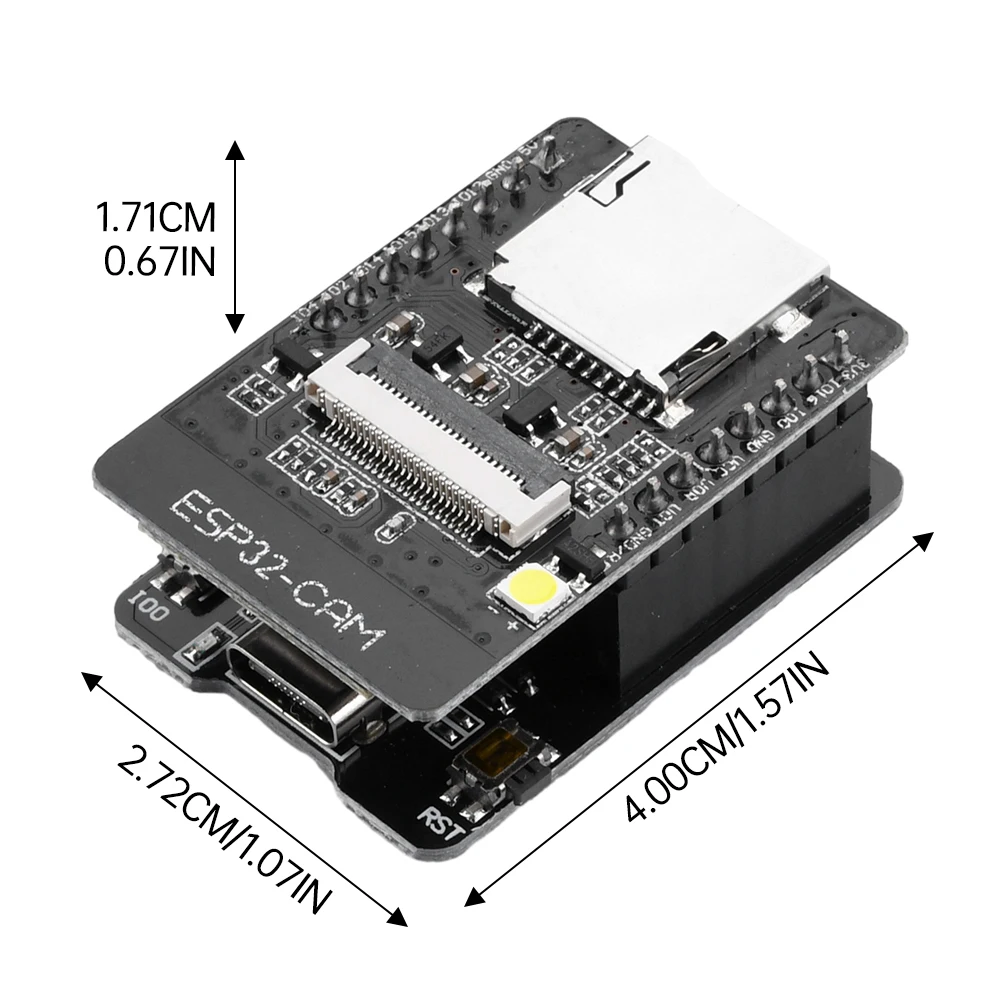 ESP32-CAM scheda di sviluppo WIFI BT modulo Bluetooth 2.0MP ESP32-S con fotocamera OV2640 da MICRO USB a porta seriale