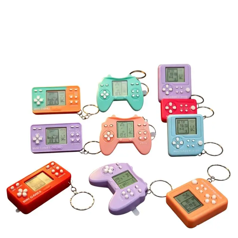 Mini Retro Handheld Game Player Built In Classic Games Portable Keychain Design Ideal For Kids Gifts Travel Leisure