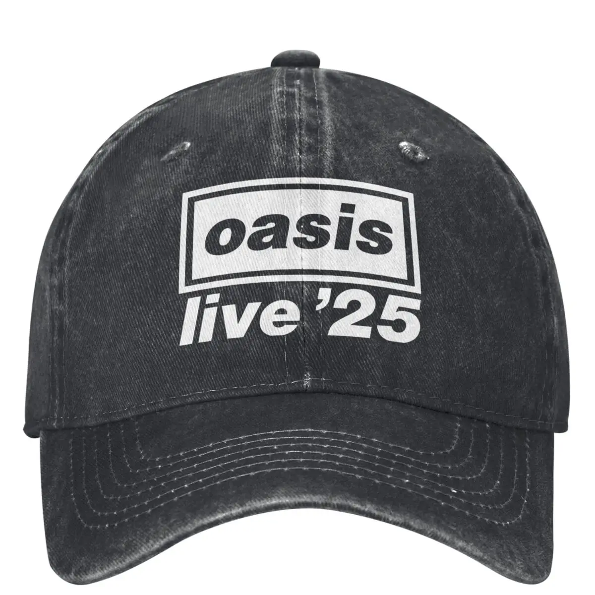 Casual 2025 O-Oasis Live '25 Rock Band Fans Baseball Caps Men Women Distressed Washed Snapback Hat Outdoor Activities Hats Cap