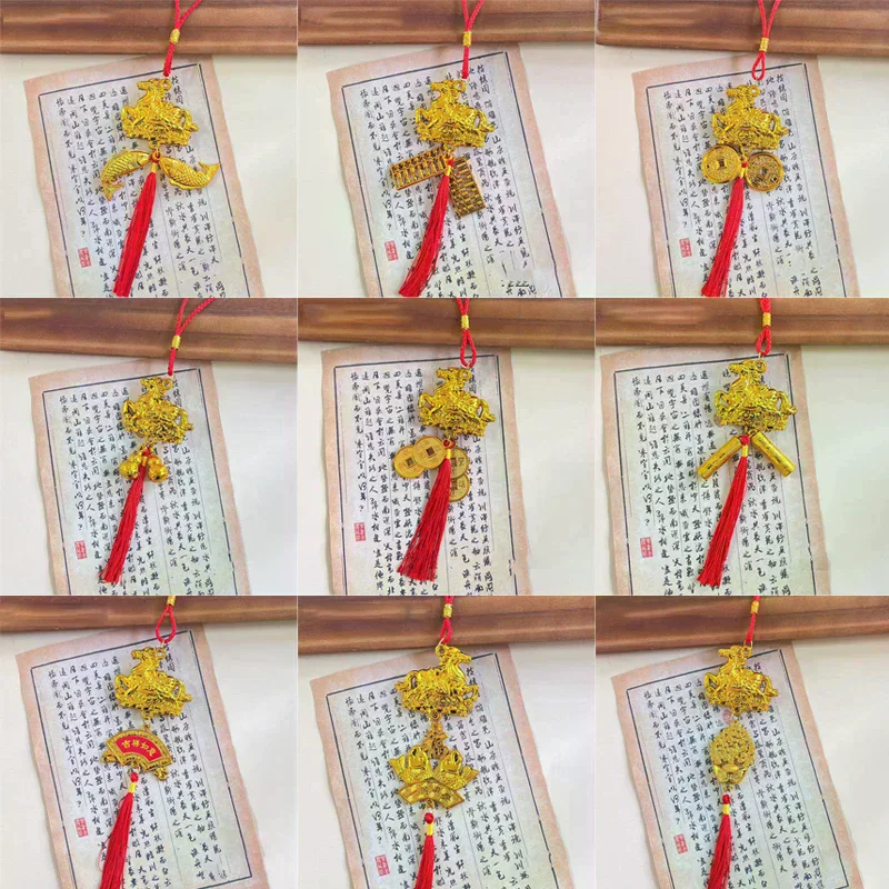 1/8 قطعة 2026 سنة الحصان الجدار الشنق حلية السنة الصينية الجديدة محظوظ اكسسوارات الديكور هووسورمينغ قلادة صغيرة الهدايا