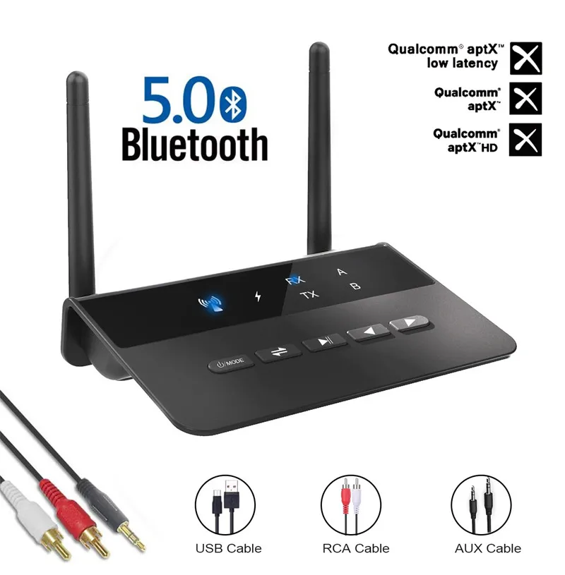 CSR8675 5.0 Bluetooth audio receiver-transmitter dual-purpose AUX audio adapter converter 2-in-1