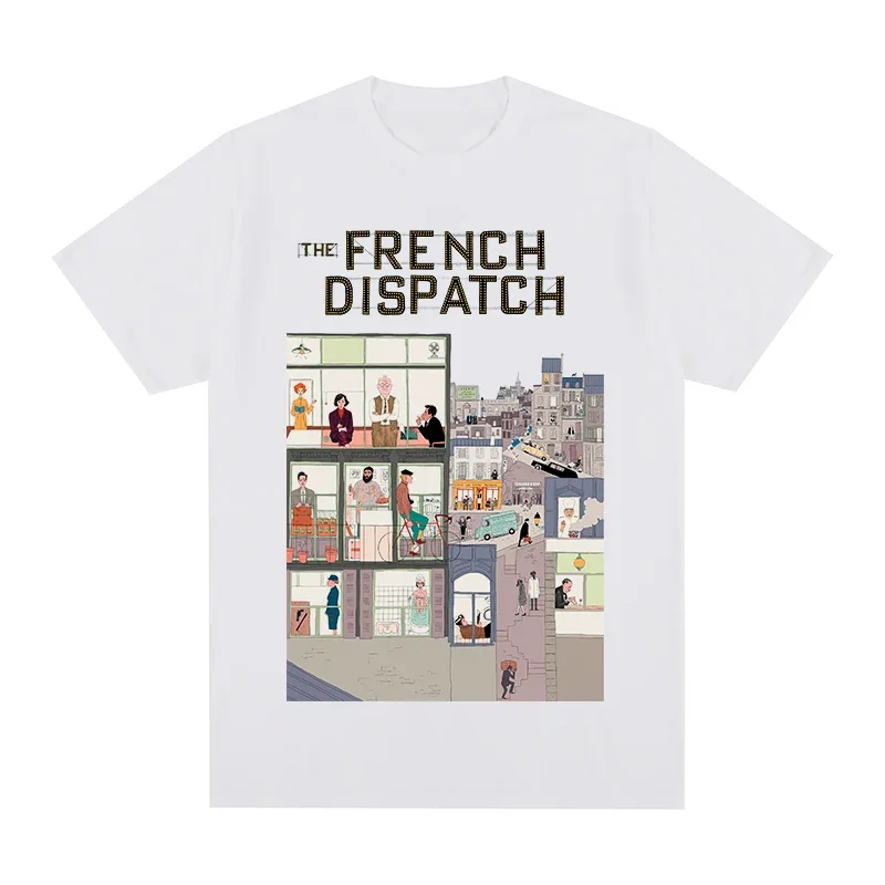 Wes Anderson Cotton Men T shirt New TEE TSHIRT Tops Unisex the french dispatch Timothee Chalamet T-shirt  COTTON  anime clothes