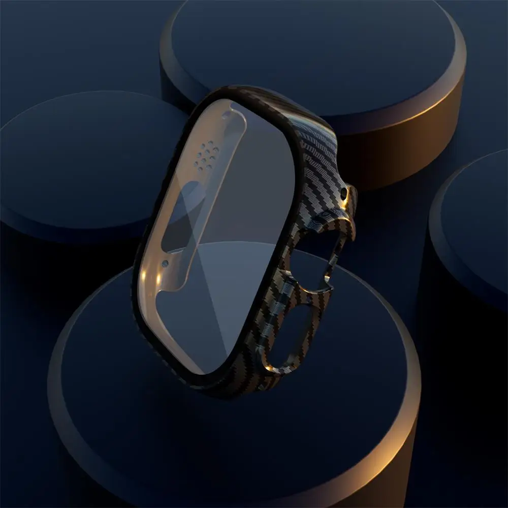 Schutzhülle für Apple Watch Ultra 4 49 mm, PC-Bumper + Displayschutzfolie, iWatch Ultra 3 49 mm, hochauflösendes gehärtetes Glas + Gehäuse, Zubehör. – Detail 23