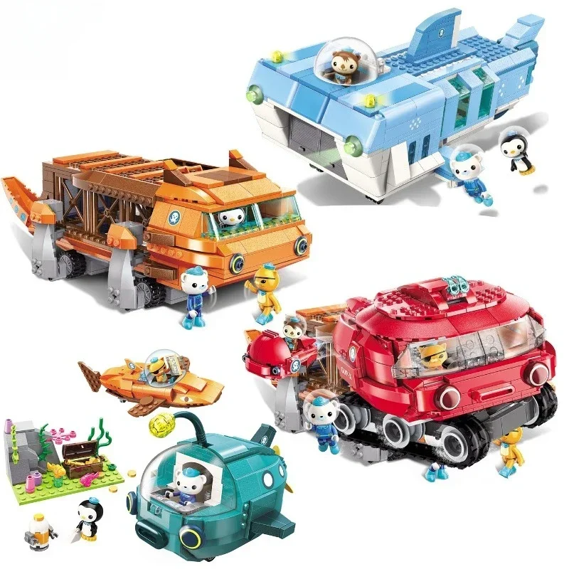 The Octonauts Building Blocks Octopod GUP-A Desktop Decoration Puzzle Assembling Model Toys Birthday Gifts for Boys and Girls