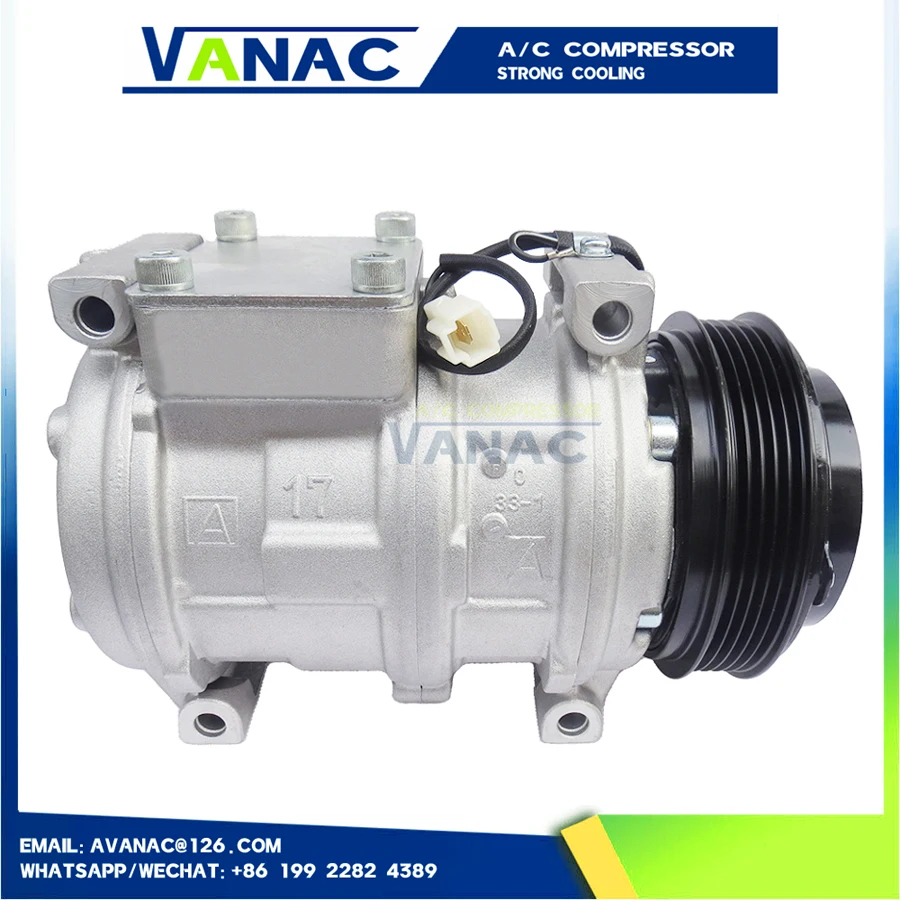 10PA17C A/C Compressor and Clutch For BMW E36 E34 E31 E31 750IL M70 64528385915 64528385909 64528385161 64528391694 64521385161