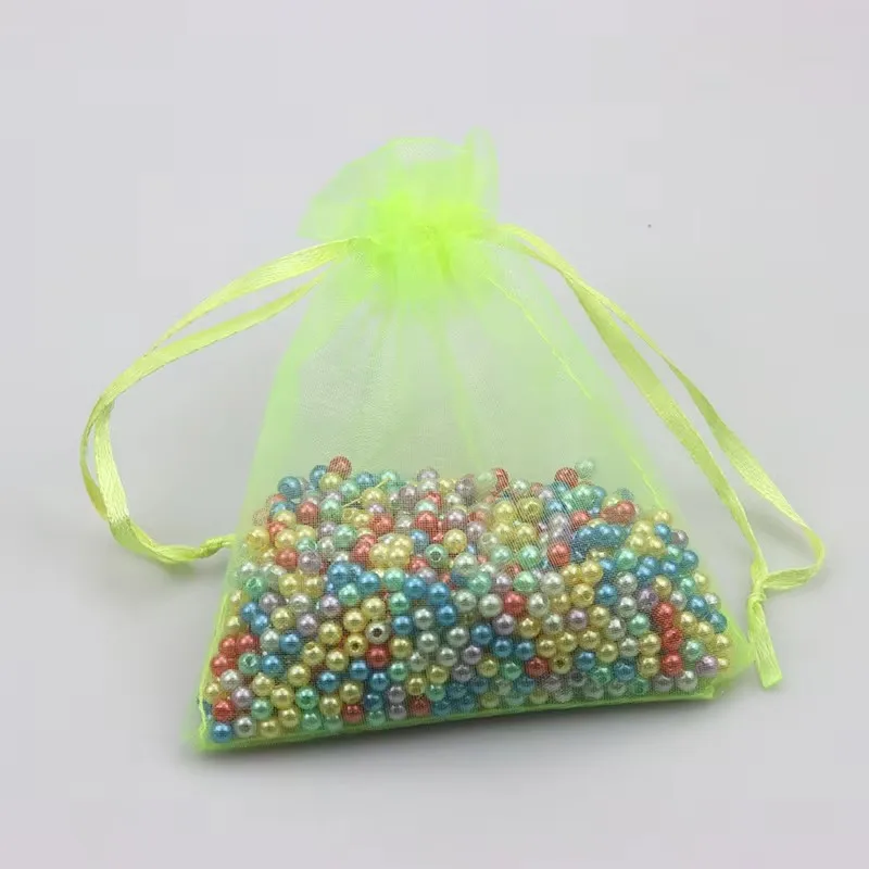 10 PCS/LOT  OrganzaBags Multi-color JewelryBags, Gifts, Wedding Party Decorations, Candy String Bags, Pull-out Bags