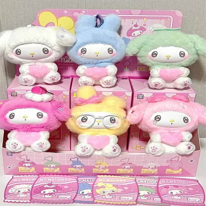 سانريو ماي ميلودي 50th الذكرى كاندي ميلك سلسلة الفينيل صندوق أعمى تحصيل لعبة لطيف الكرتون الشكل هدية أطفال بنات #1