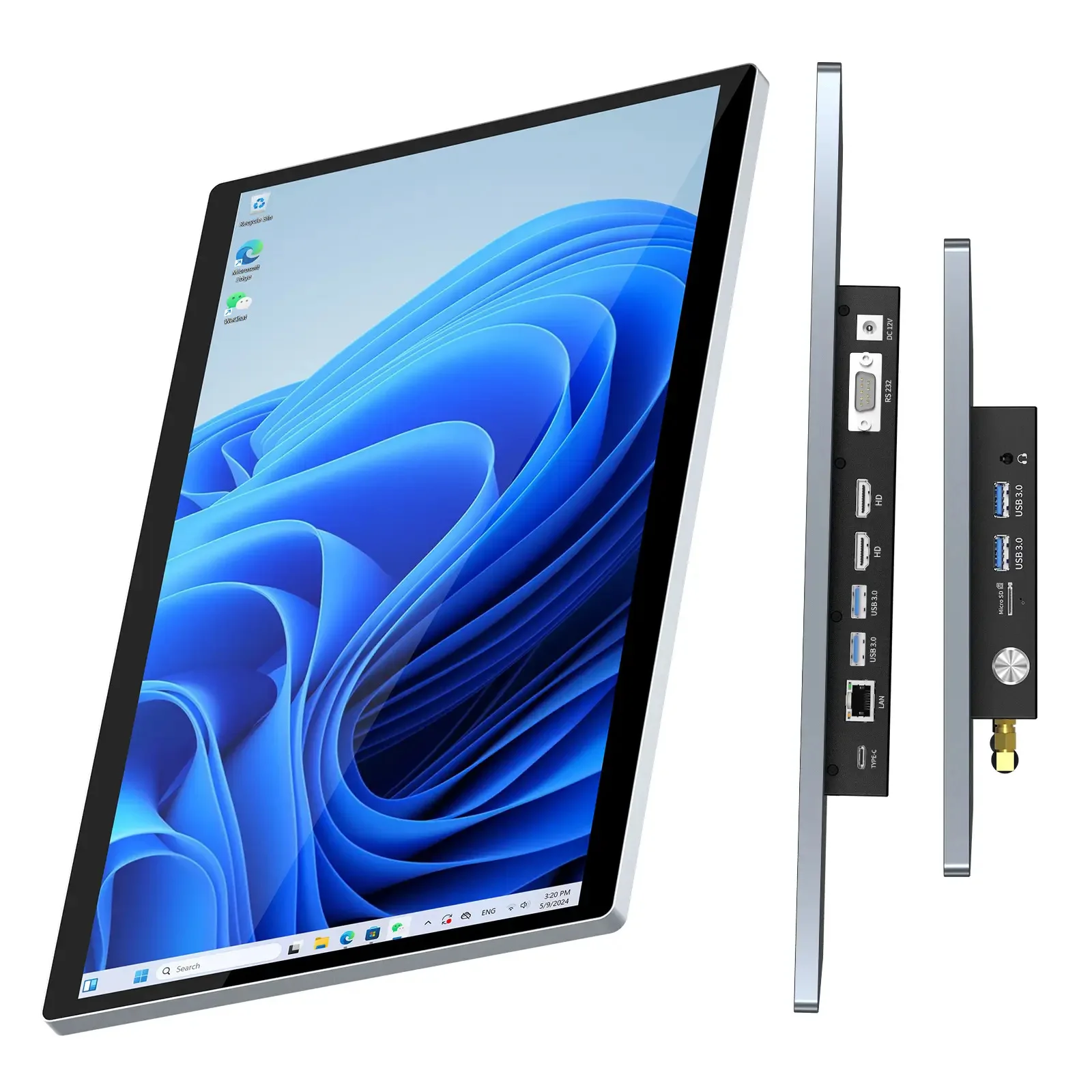 15.6 Inch Cross-border Intelligent POS Cash Register, Touch Industrial All-in-One PC, Embedded KDS & ESOP Display