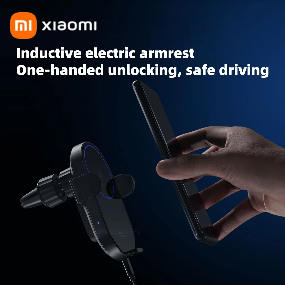 شاحن سيارة لاسلكي Xiaomi 30W Max، شحن فلاش سريع لاسلكي يدعم إيقاف التشغيل وحامل هاتف توسيع حثي