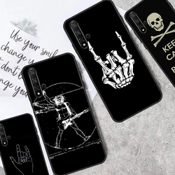 Rock Roll Skull Cover For Huawei Nova Y61 Y91 Y60 Y70 Y90 9 10 SE 11 Pro 5T 11i 8i 3i P20 P40 P30 Lite Case
