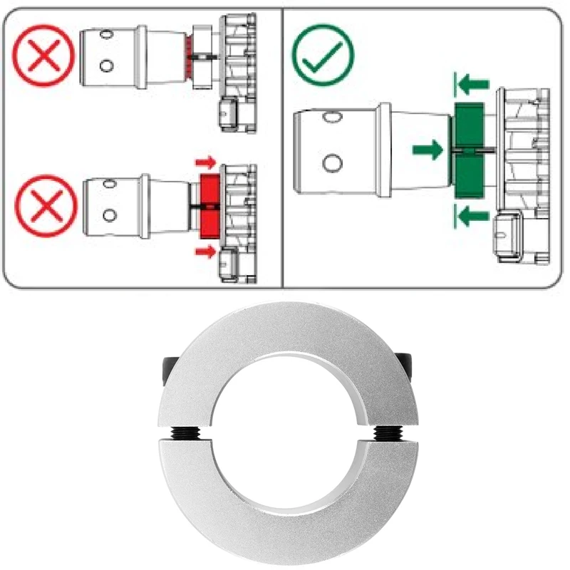 For Fanatec CSL DD Shaft Clamp. GT DD Pro Runout fix. Disconnect Fix Aluminium