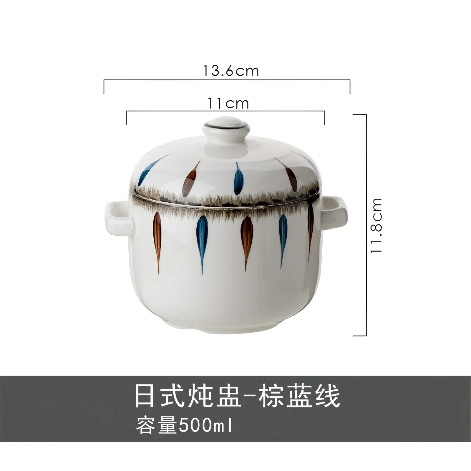 Bol à œufs japonais en céramique 500ML, petit bol à ragoût fait maison, vaisselle, fournitures de cu