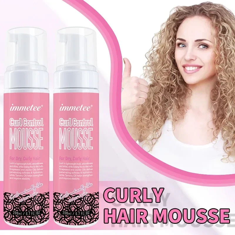 Curly Hair Mousse Hair Styling Mousses Styling Products Curl Protection Anti-frizz Moose Foam Hairs Frizz Curly Hair Products