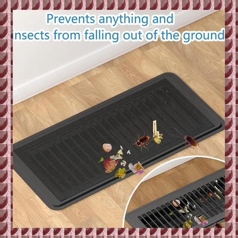 أغطية فتحات تهوية الأرضية A95G، مرشحات تنفيس شبكية مغناطيسية قوية، شاشات تنفيس أرضية PVC مقاس 4 × 10 بوصة #1