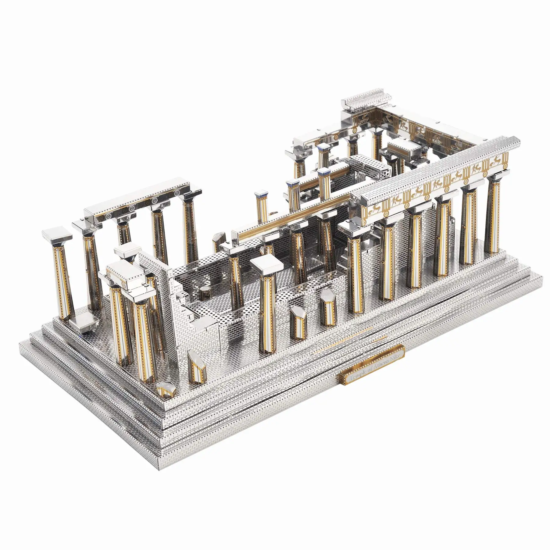 Microworld 3D Metal Puzzle Games Temple of Athena Building Models Kits DIY Laser Cut Jigsaw Toys Christmas Gifts For Teen Adult