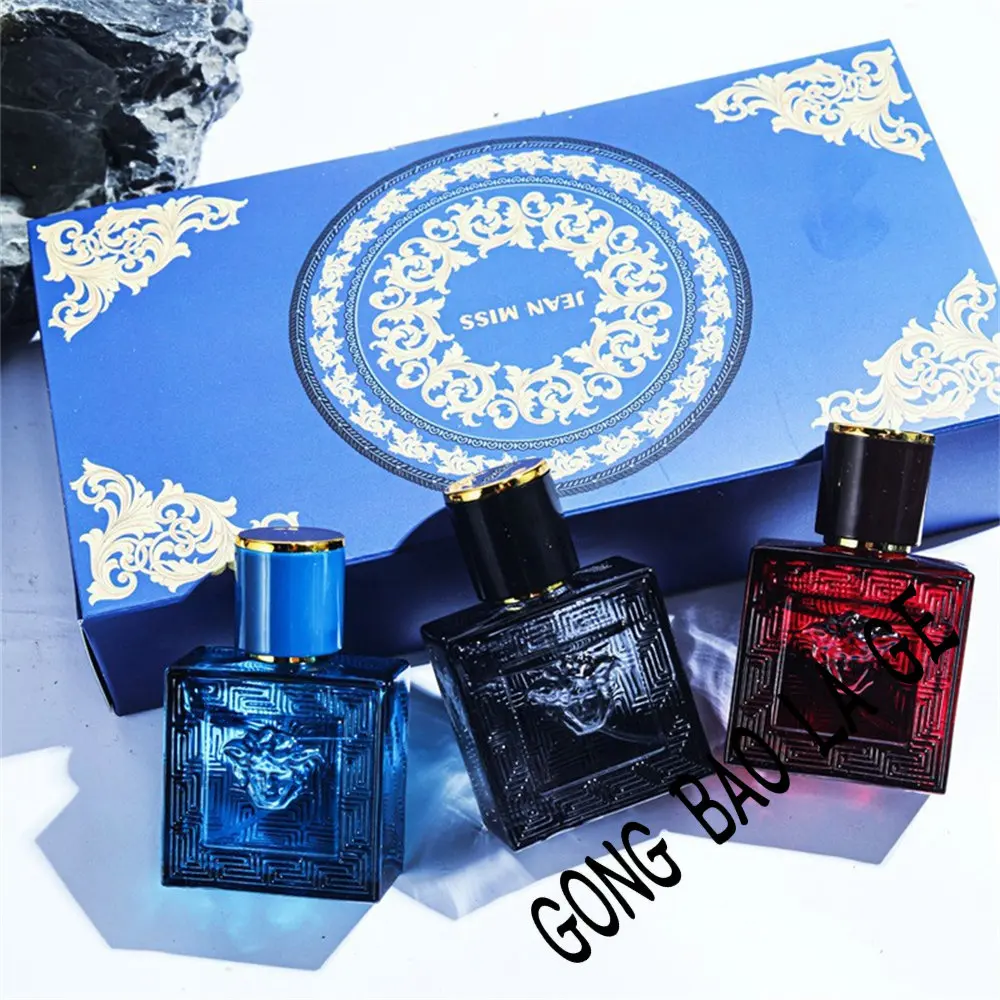 Brand 90ml Men Perfume Gift Box 3pcs Set Charming Man Colognes Lasting Fragrance Attracting Women Perfumes Hombres Originales