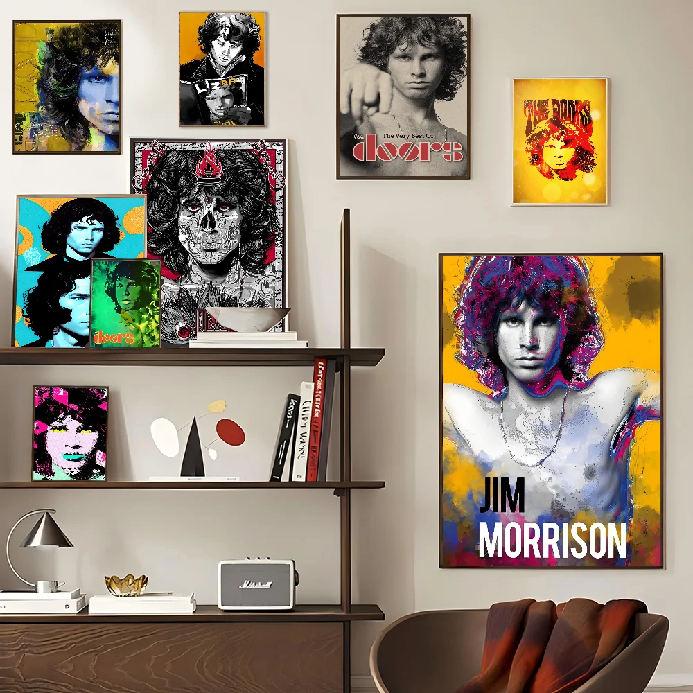 The Doors Jim Morrison Whitepaper Poster HD Quality Poster Wall Art Painting Study Room Wall Decor