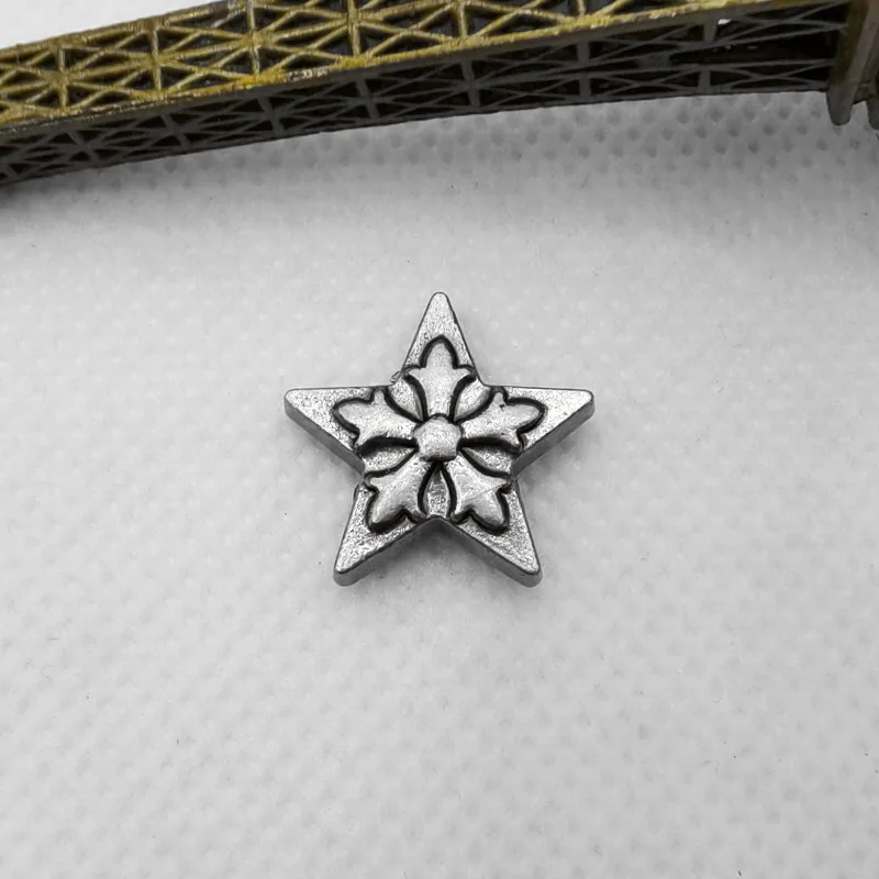 20pcs Vintage Alloy Snowflake Rivets Punk Style Metal Stud Rivets Leather Clothes Bag Belt Shoes DIY Conchos Craft Accessories