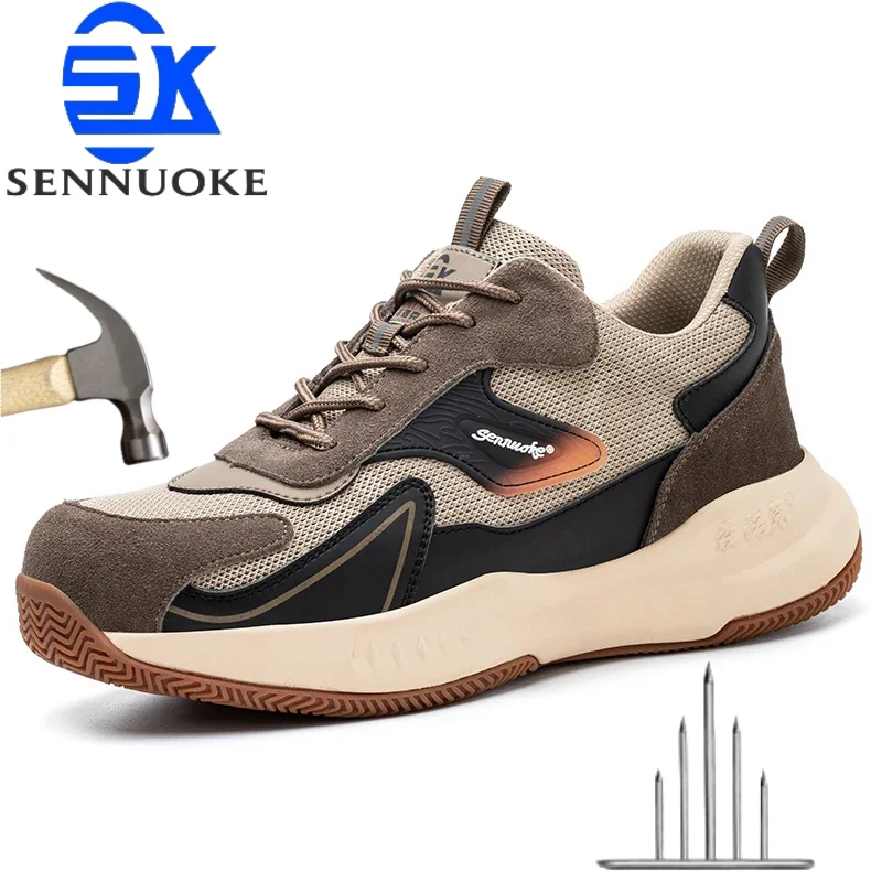 

Safety Shoes Sport Shoes Men for Work Sneakers Lightweight Steel Toes Tree Shipping Industria Safety Tennis