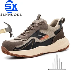 Scarpe antinfortunistiche scarpe sportive da uomo per Sneakers da lavoro punta in acciaio leggero Tree Shipping Industria Safety Tennis