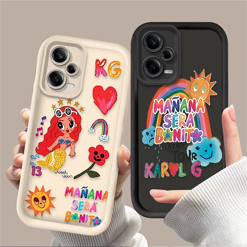 Karol G Manana Sera Bonito Silicone Phone Case for Xiaomi Redmi Note 13 12 11 Pro Plus 4G 5G 12S 11S 10S 10 9 9S 8 12C 13C A3