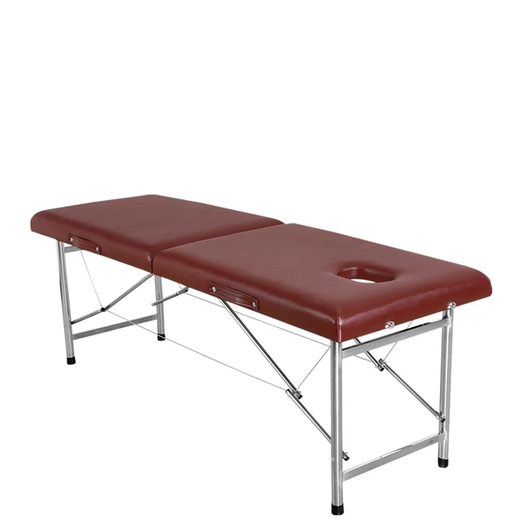 Lightweight Folding Portable Massage Bed Aluminum Alloy High Quality Thickened Face Bed Can Be Lifted view 6