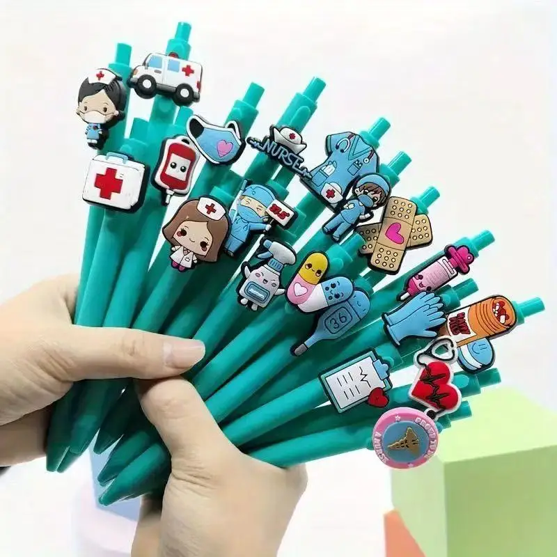 10/20 Pcs Nurse Doctor Writing Gel Pens Medical Record Pens, Nurses Day Gift Randomized Style Great for nurses, Office Supplies