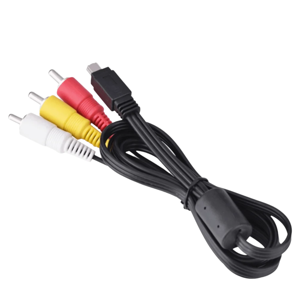 

1.2M Length Demeras Mini Cable Stable Plug Play Video Audio AV Cable for for Canon Camera IXUS 990 IS 980 IS 970 IS 870 IS 200