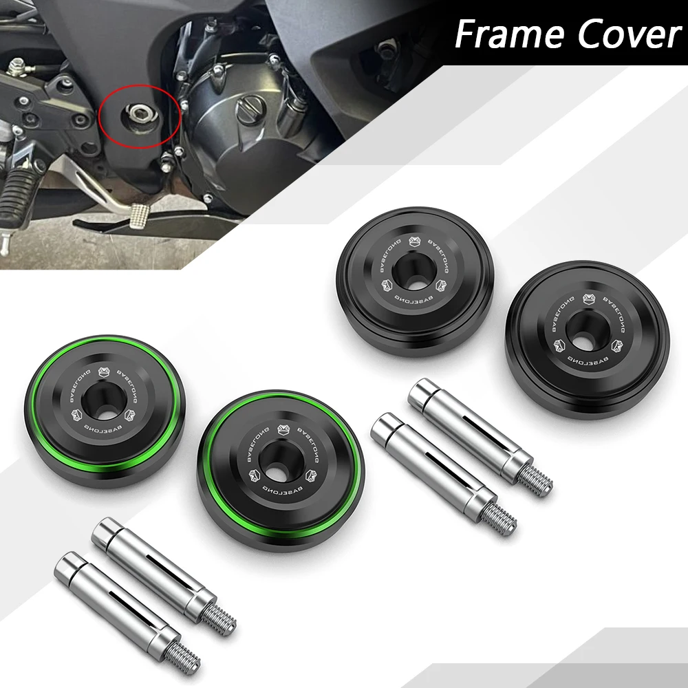 Motorcycle Accessories Frame Hole Cover Screw Caps Decorate Plugs For Kawasaki Z1000 Z1000SX Ninja 1000 1000SX 2011-2021 2020