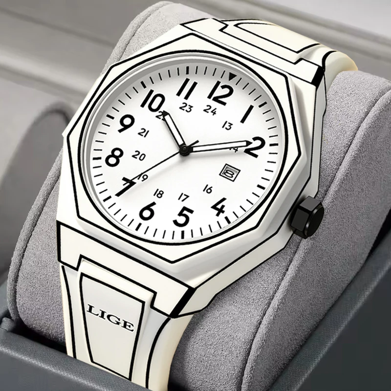 

Relogio Masculino LIGE Top Brand Luxury Mens Watches Fashion Sports Waterproof Watch For Men Casual Date Quartz Chronograph Male