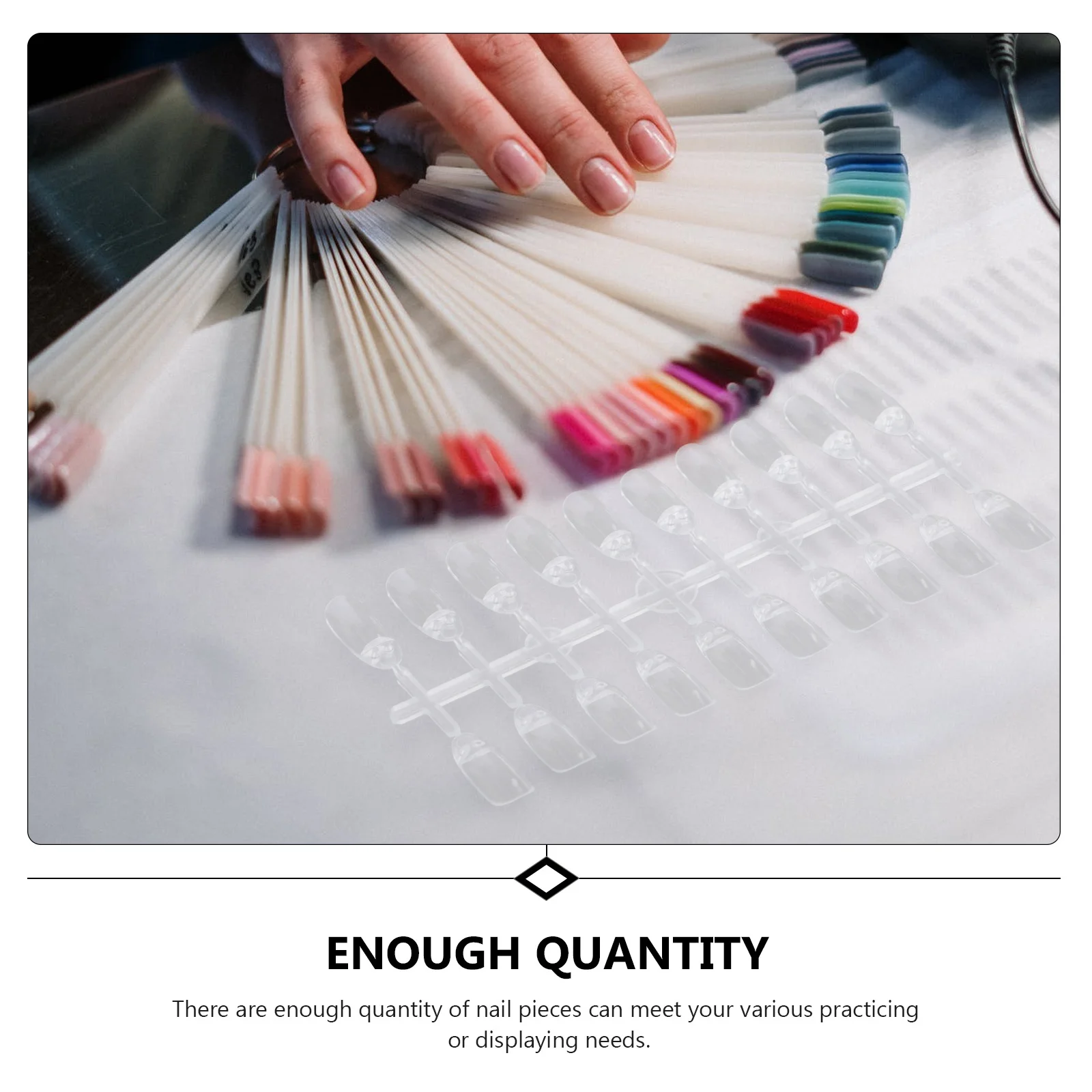 

5 Sets Nail Art Practice Plate Color Cards Display Tray Palette Round Colour Plastic Nails Tools Polish Boards