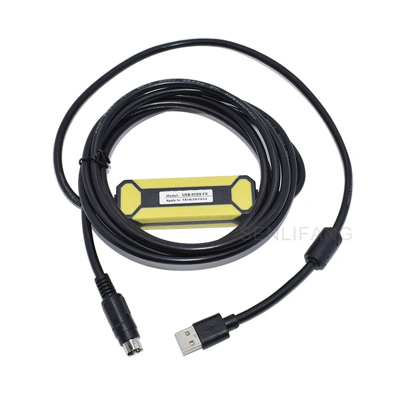 NEW USB-SC09-FX FX-USB-AW For Mitsubishi MELSEC FX Series PLC Programming Cable USB To RS422 Adapter Data Download Line