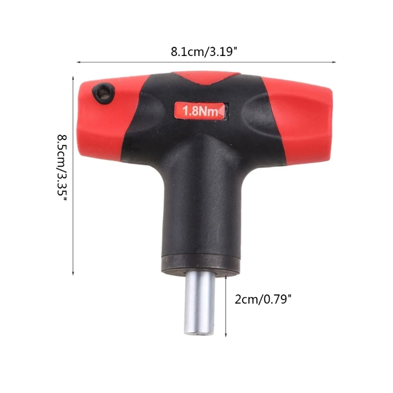 Professional T-Handle Preset Torque Wrench Tool 1.8Nm/2.5Nm for Standard 1/4