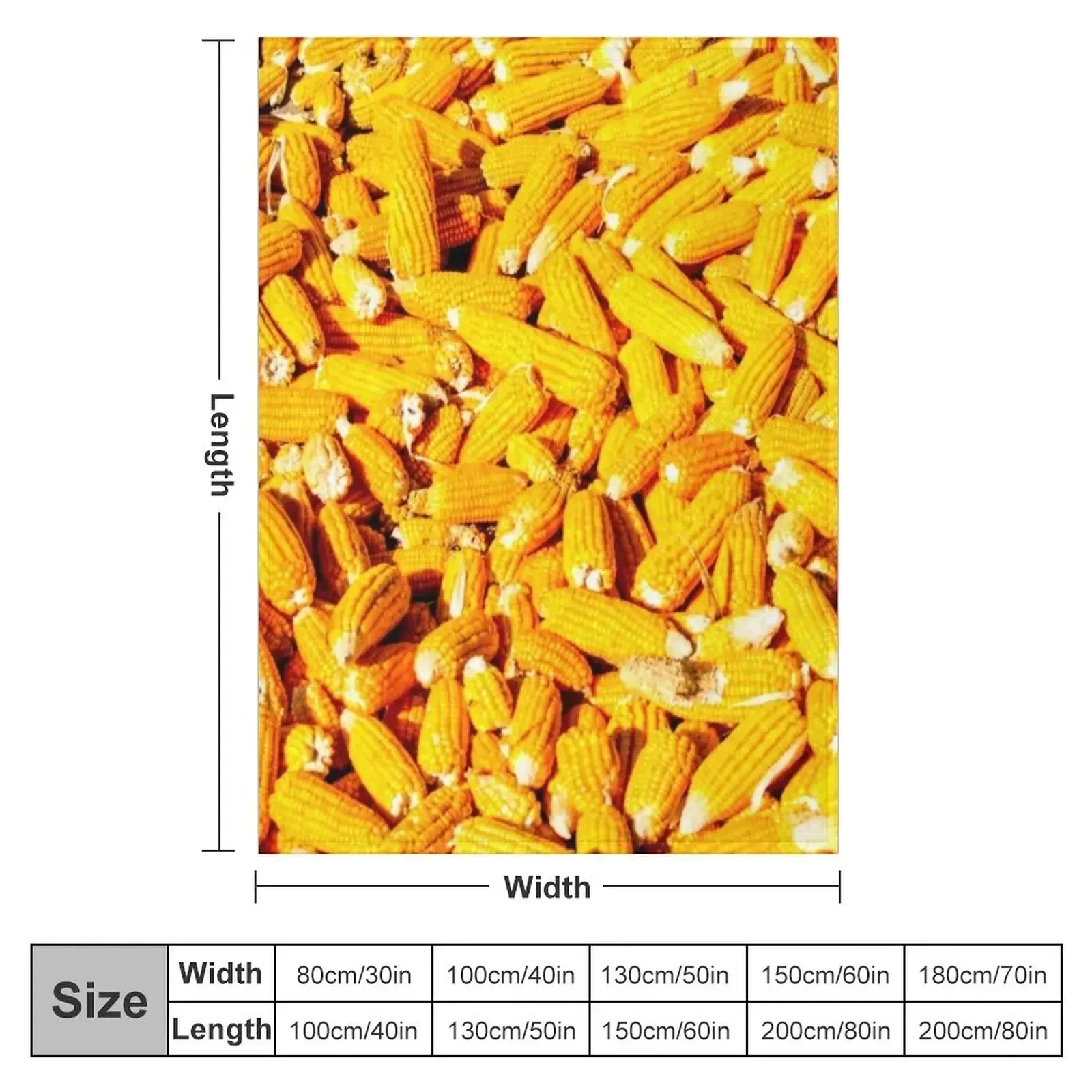 Corn on the Cob Throw Blanket couch cozy soft plush fuzzy picnic outdoor blanket