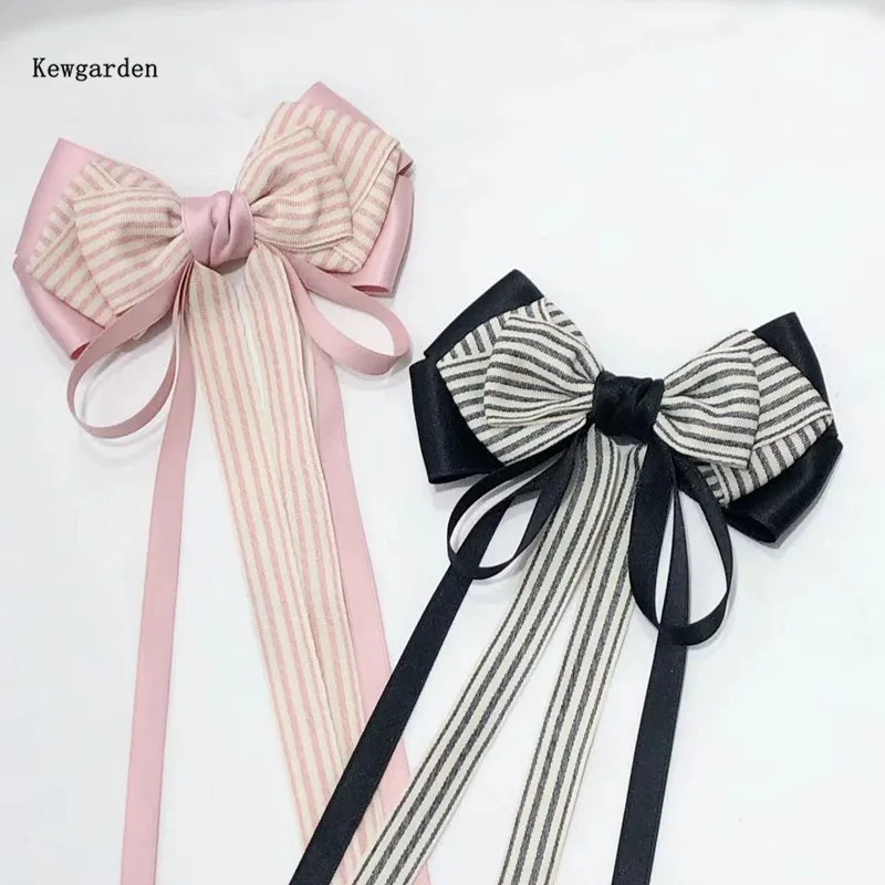 Kewgarden Stripe Cotton Ribbons 10mm 38mm DIY Bow Hair Accessories Handmade Tape Garment 10 Yards