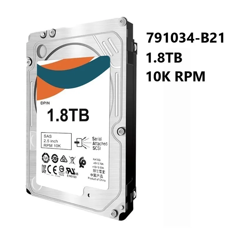 NEW H-P-E HDD 791034-B21 791055-001 1.8TB 10kRPM 2.5in SAS 12G 512E SC Enterprise Hard Drive for ProLiant Gen8 Gen9Gen10 Servers