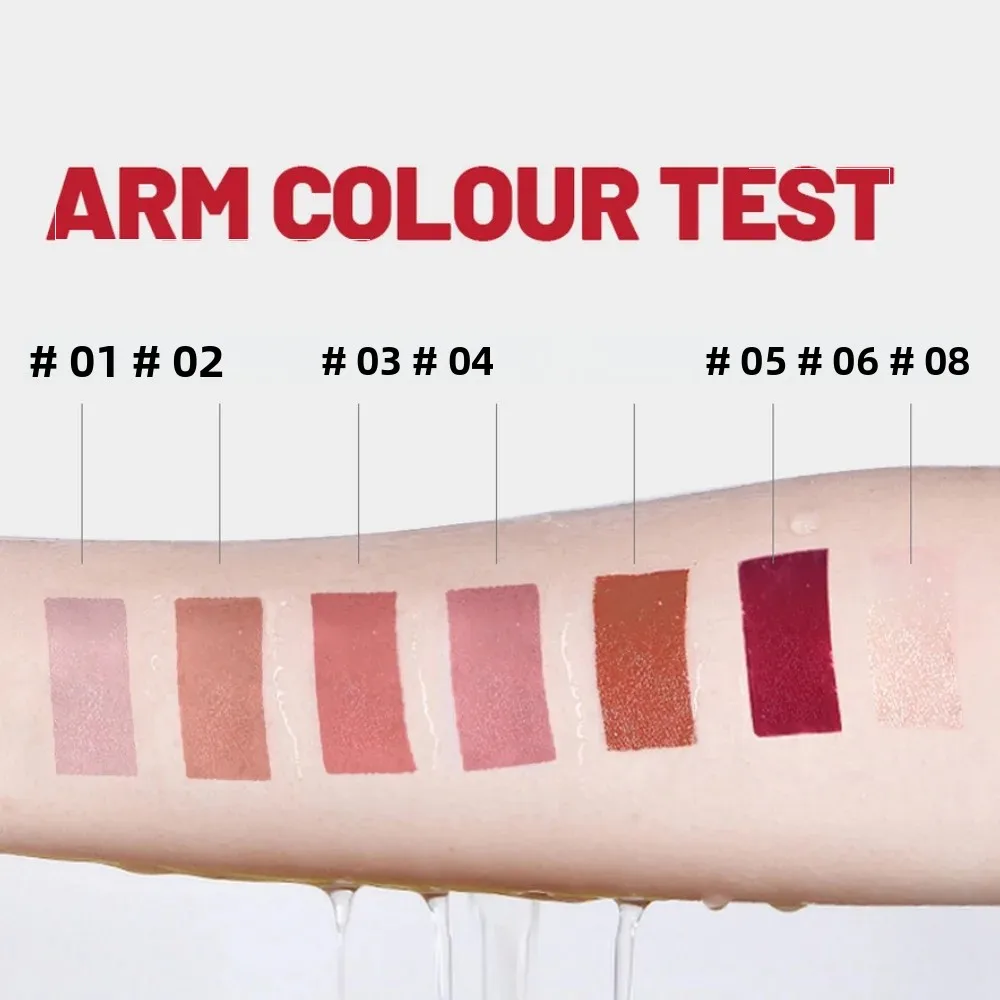 Penna per labbra opaca grigio nudo rosa Tazza antiaderente impermeabile Rossetto pastello tinta contorno rosso sexy - Forma cosmetica per trucco