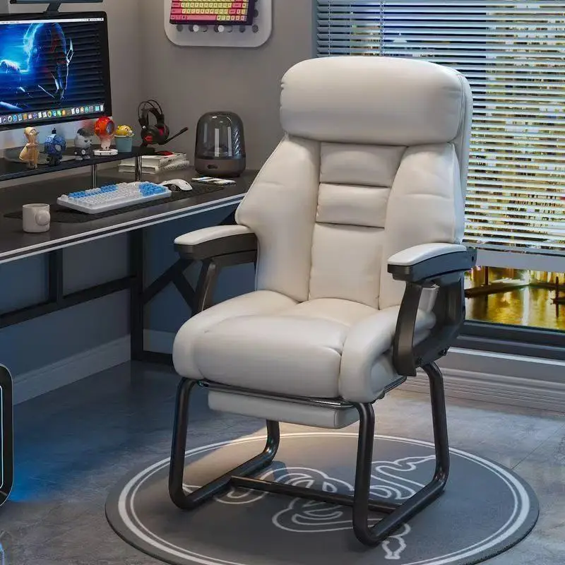 

Офисное компьютерное кресло, домашнее кресло с бантом, спинка, офисный диван с откидной спинкой, удобное сидячее игровое кресло