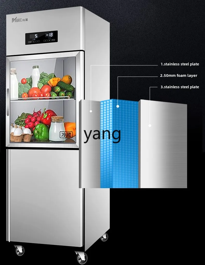 CX Commercial Refrigerated Frozen Double Door 2 Door Kitchen Large Capacity Six Door Freezer