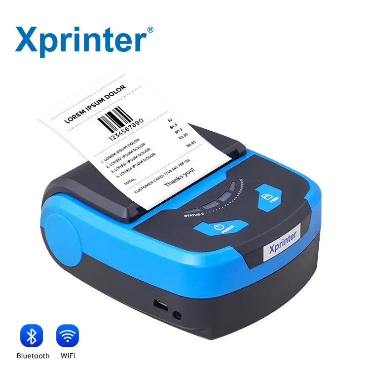 

Xprinter XP-P810 80mm Impresora Portatil Receipt Printer With Bluetooth WIFI Portable Mini Portable Printer