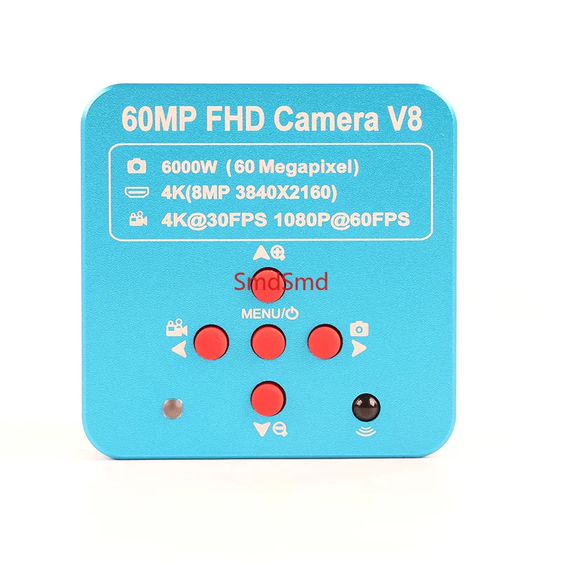 60MP 4K FHD 1080P 60FPS HDMI USB Video Microscope Camera Magnifier 100X 130X 180X 500X C Mount Lens For Soldering Repair