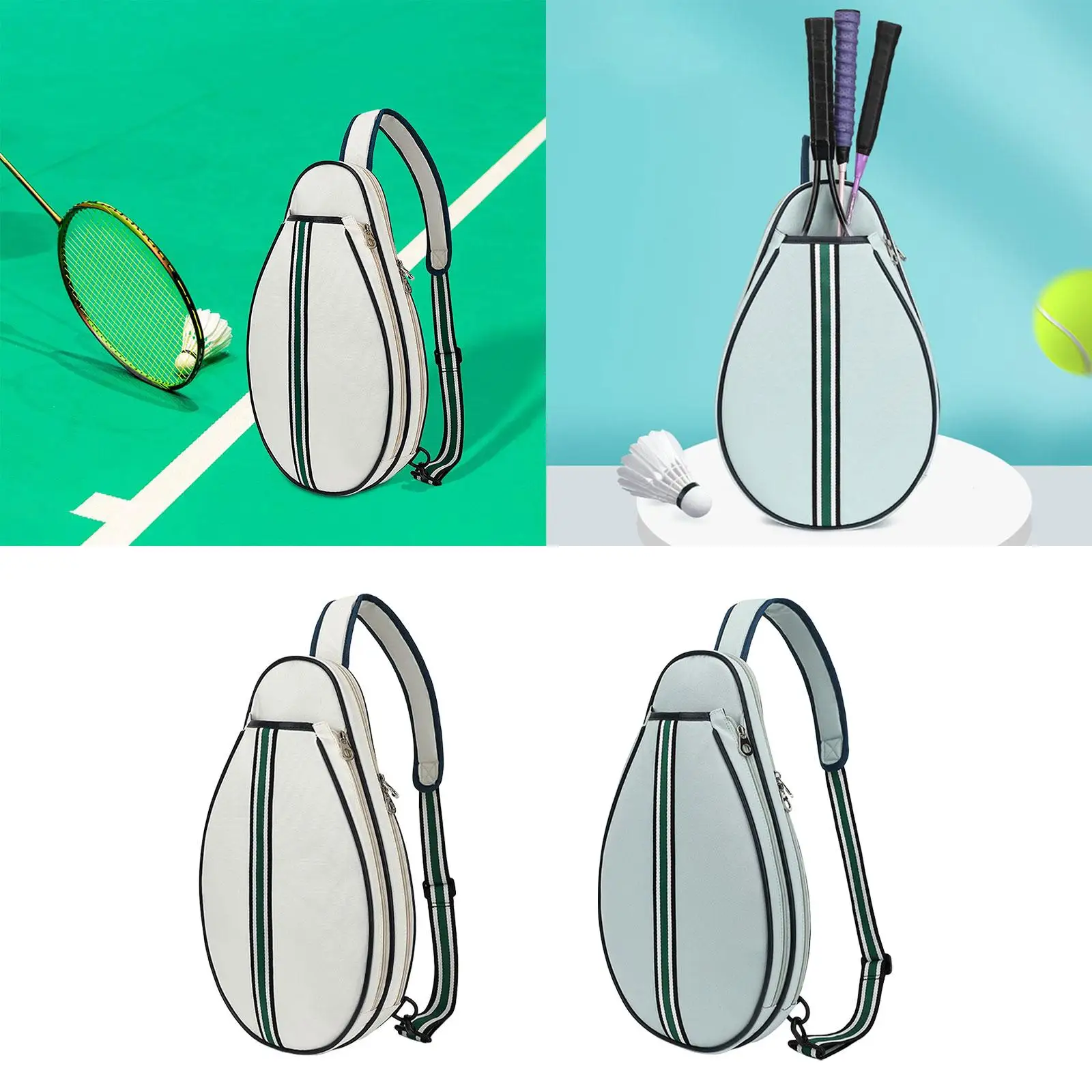 Tennis Bag Tennis Storage Bag Carrier Sports Shoulder Bag Organizer Professional Versatile Travel Pouch Badminton Racquet Bag