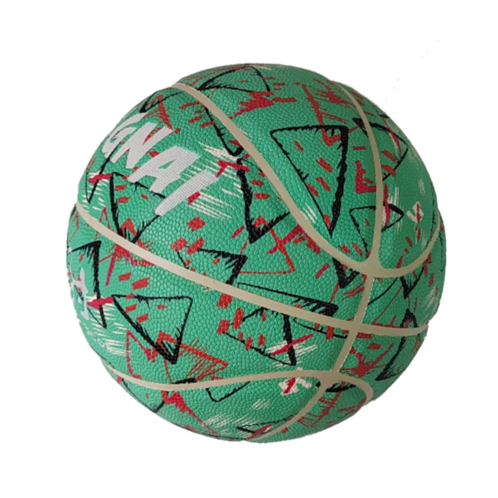 New Graffiti basket Team Sports Competition Training Rubber Basketball Size7