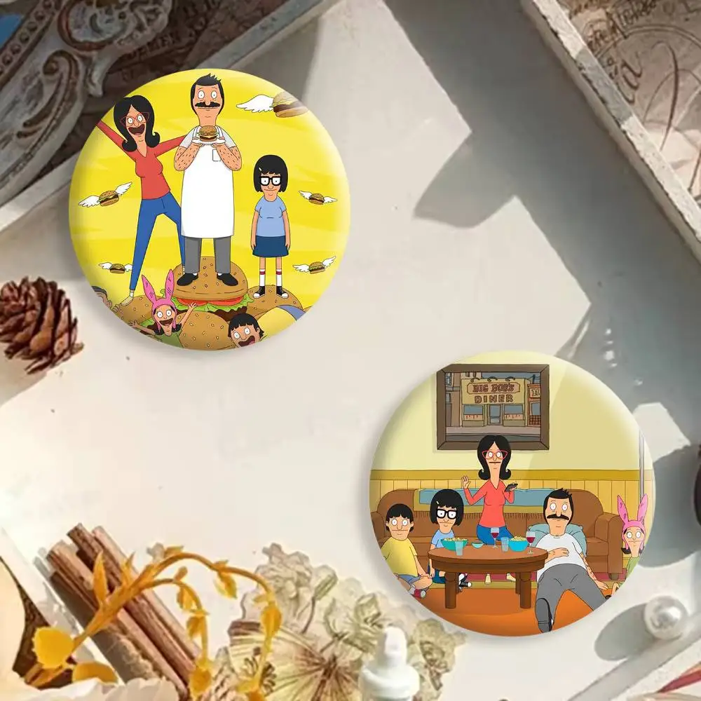 Cartoon B-Bobs Burgers Button Pins Backpack Clothing Decor Brooch Badge Jewelry Gifts for Kids