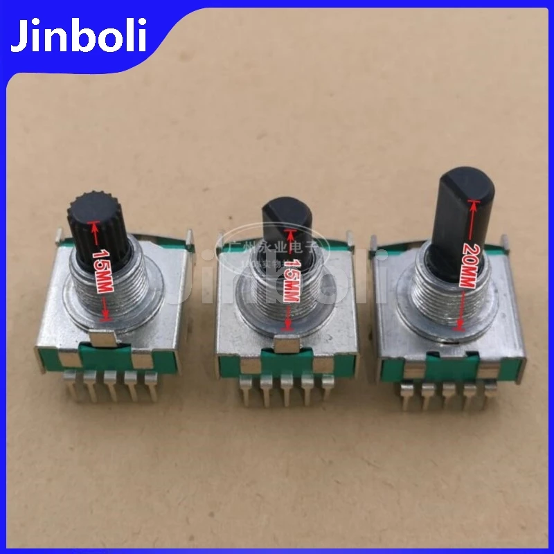 2PCS RS17 Multi Gear Band Switch Audio Rotary Potentiometer 10Pins 2 3 4 5 6 7 8 9 Gear Toggle Switch Shaft Length 15MM/20MM